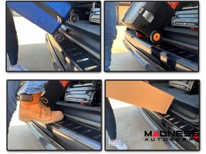 Volkswagen ID. Buzz Rear Bumper Sill Cover - Carbon Fiber Look